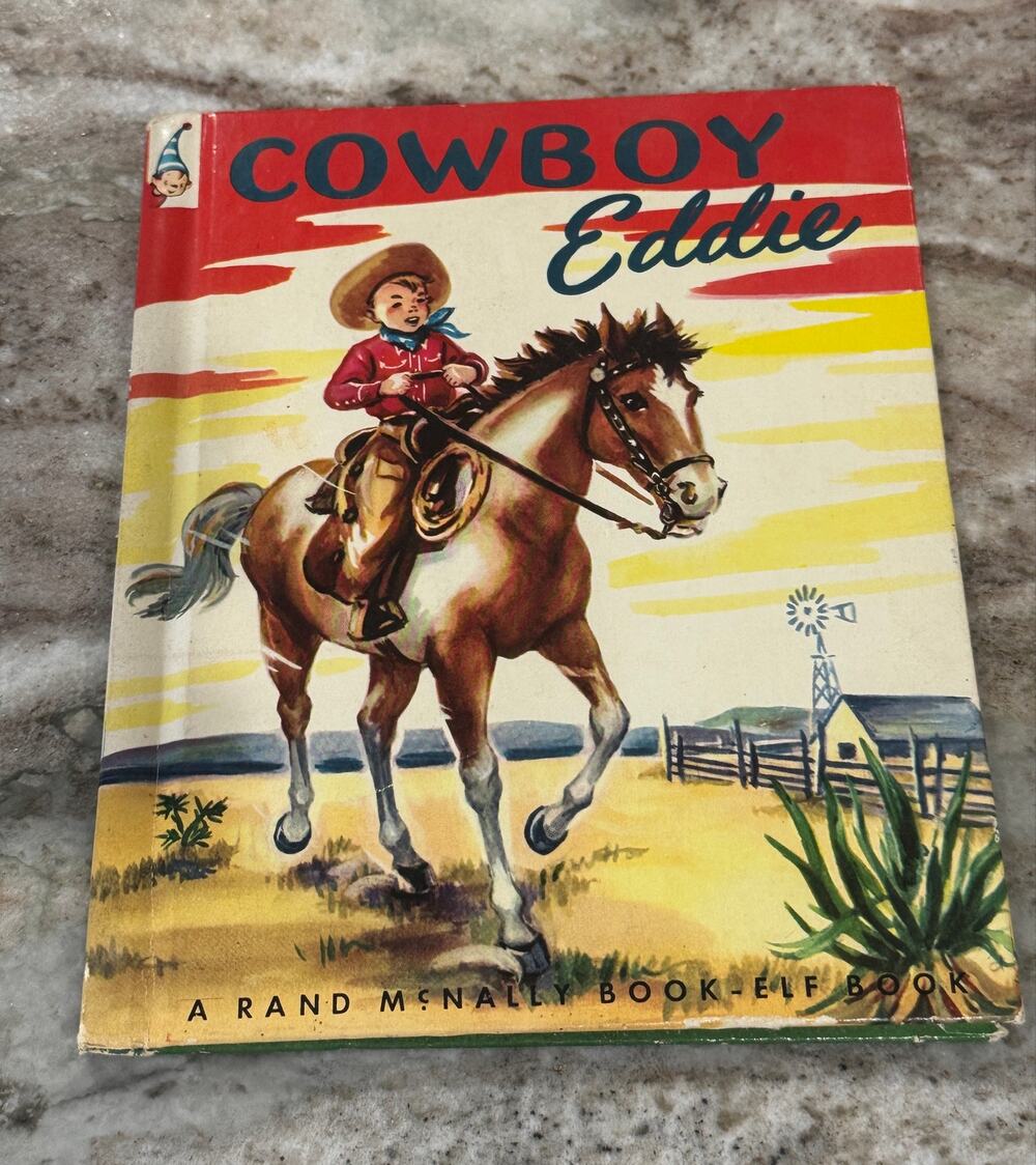 COWBOY EDDIE~ Book Elf Rand McNally 1950